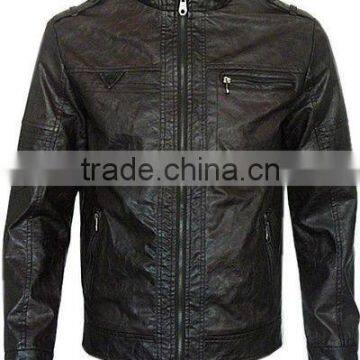 Mens pu leather jacket