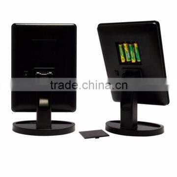 Touch Sensor Free Rotating LED Lighted Cosmetic Mirror Stand photo-4