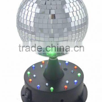 party light 5" Mirror Ball with 18 LED base ME2-5