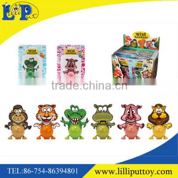 Small gift toy plastic wind up EVA animal toy