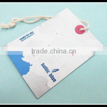 Customized hot sell paper hang tag for clothes