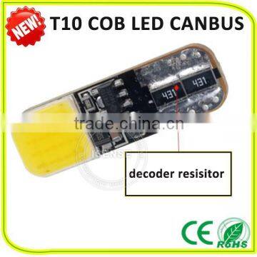 Led Under Car Light Current 180mA T10 COB Canbus T10/194/168 Bulb T10 LED Car Light White photo-2