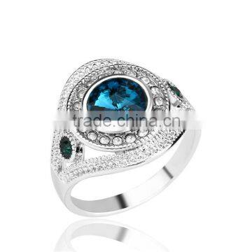 One Dollar Shop Fashion Jewelry Crystal Rhinestone Zin Alloy Ring for Girls photo-4