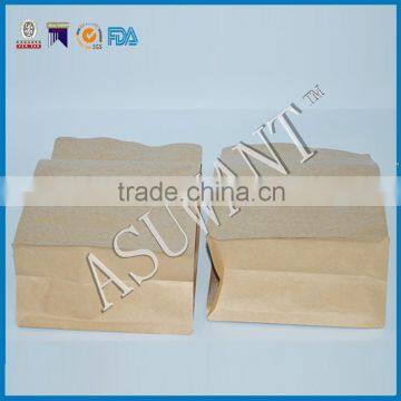 Custom Printed Flat Bottom Kraft Paper Bag, Square Bottom Kraft Paper Bag,eight Side Sealing Craft Paper Coffee Bag photo-2