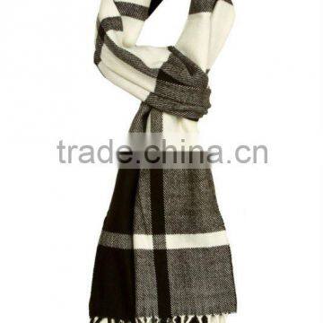 black and wight men acrlyc scarves