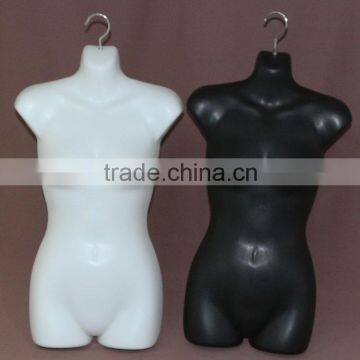 hanging plastic upper body headless female torso display mode,hanging mannequin