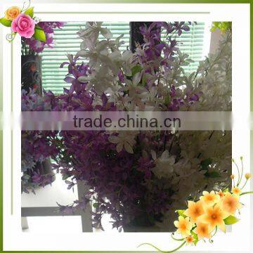 coral geranium grey silk flowers
