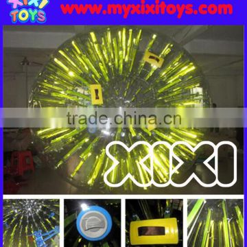 PVC/TPU shiny reflective strips inflatable Zorb Balls