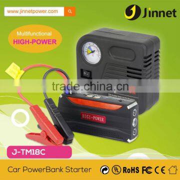 Powerful auto jump starter lipolymer car battery 10000mAh emergency power supply LED flash light