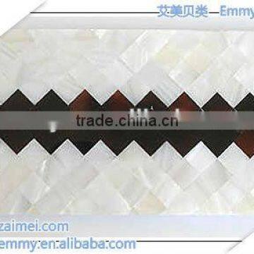 Natural seashell mosaic tile interior wall tile