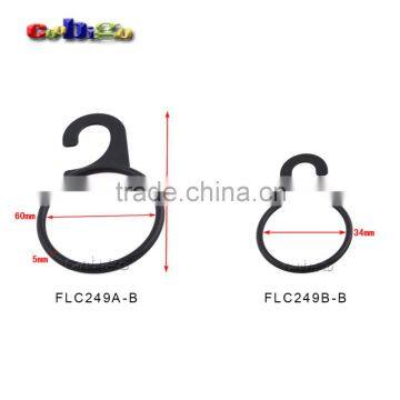 Black Plastic Round Snap Hook Hanger For Apparel Bags Backpack Strap Accessories #FLC249A-B/B-B