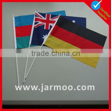 advertising 100D polyester british flags for sale with 40cm pole