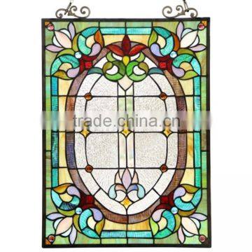 TW1824088, W18"H24" tiffany panel, hanging panel, tiffany windows, stained glass panel, stained glass windows