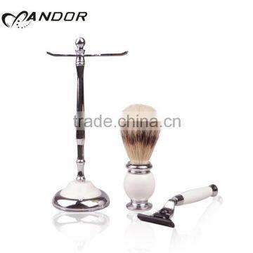 Hot Sale Silvertip Badger Hair Shaving Brush With Shaving Razor photo-4