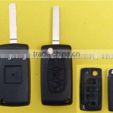 3 buttons remote flip folding car key for Peugeot 307 CE0523