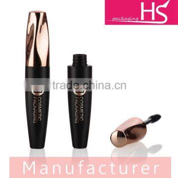 OEM best quality empty brands shiny gold mascara tube with brush