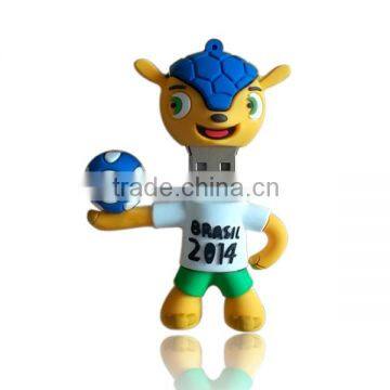 Promotinal 2014 World Cup pvc football USB stick 500gb,USB stick