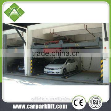 Hydraulic Lifting Two Post Two Level Automated Vertical Underground Garage Tilting Parking Lift photo-2