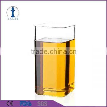 personalized square drinking water glass