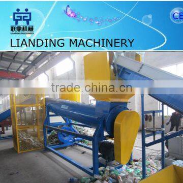 pet bottle label and cap removing machine