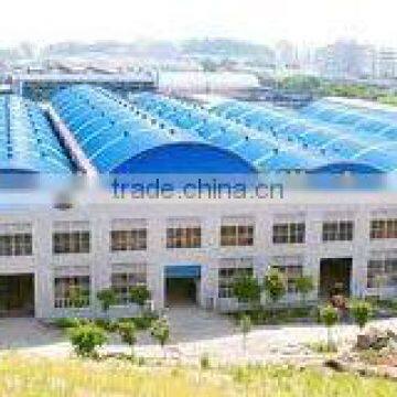 Metallic Structure Professional Steel Structure Warehouse With Arch Roofing