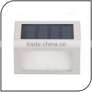 Waterproof 4 LED Solar Stair Light Step Light Garden Modern Stainless Steel Outdoor Light photo-4