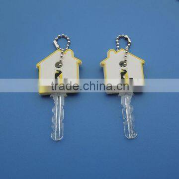 rubber soft pvc house shaped key cap cover