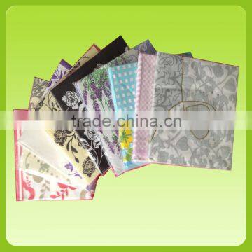 decorative pink or peach color print paper dinner napkins