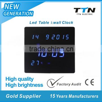 LED Display Digital Alarm Clock With Temperature Function