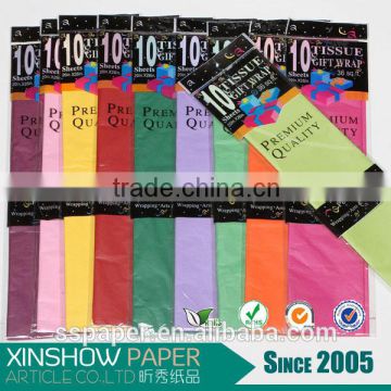 top quality wrapping paper color tissue paper