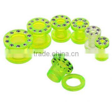 CZ Rim Green Acrylic Screw Tunnel