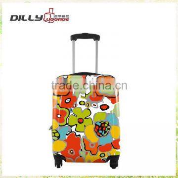 lightweight abs pc travel trolley luggage ,carrying on suitcase 18''