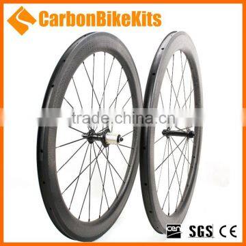 CarbonBikeKits High quality 700c dimpled 58mm clincher wheels PW58C-D