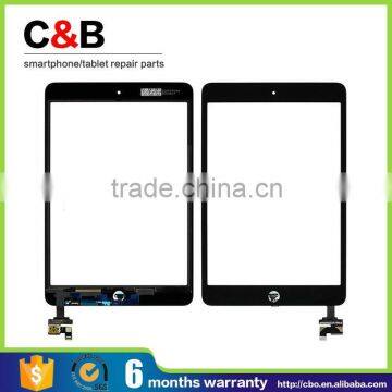 For ipad mini digitizer with IC , touch for ipad mini assembly with top quality