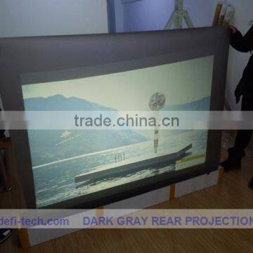 High quality R holographic projection screen ,high contrast grey color,for shop