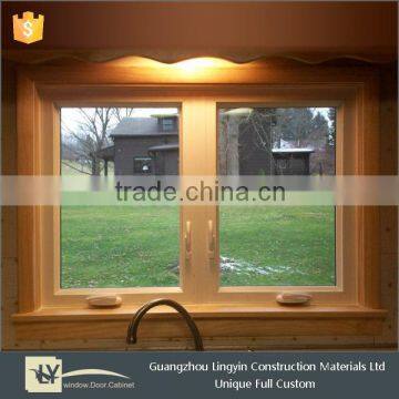 Cheap pvc profile casement windows from Guangzhou manufacturer