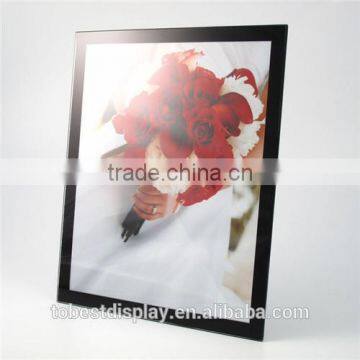 black frame desktop acrylic picture frame,acrylic photo frame shenzhen factory