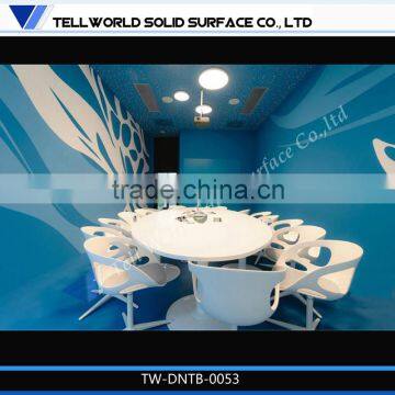 2016 professional solid surface conference table, oval stone conference table