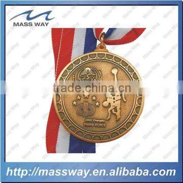 Wholesale 3D Custom Logo Zinc Alloy Square Gold Sport Medal photo-2