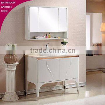 ROCH 8040 New Product Solid Wood Bathroom Cabinet Free Standing Bathroom Furniture