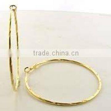 18K Gold Plated Hoop Earrings Fashion