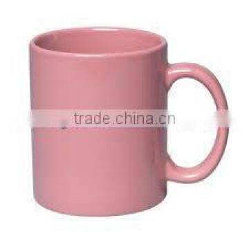 11 Oz. Colored Stoneware Mug With C-Handle