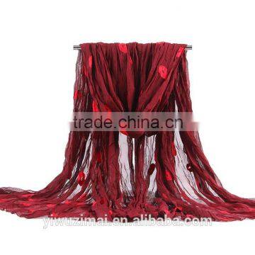 Embroidery Lips Beach Larger Size Scarf 200*145cm photo-5