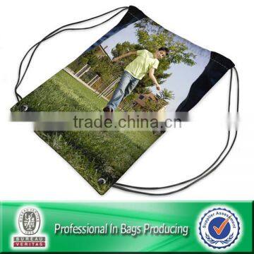 Lead-free 100% Recycled 210D Polyester Drawstring Sports Sack Packs photo-4