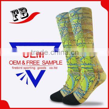 custom sublimated sock wholesale high quality socks knee sock