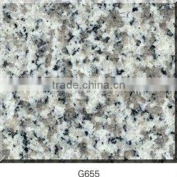 Chinese polished G655 white granite tiles