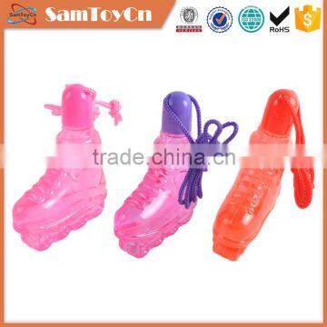 Cute design 3pcs shoes shape mini soap bubble water