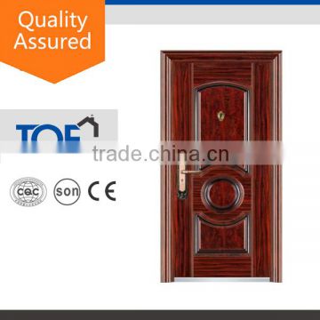 Security type swing opening modern exterior iron door