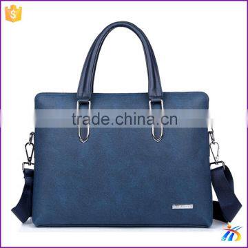 New design blue briefcase mens leather bags sale