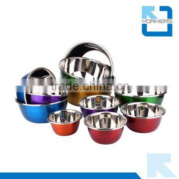 Colourful Stainless Steel Deep Salad Bowl & Mixing Bowl photo-2